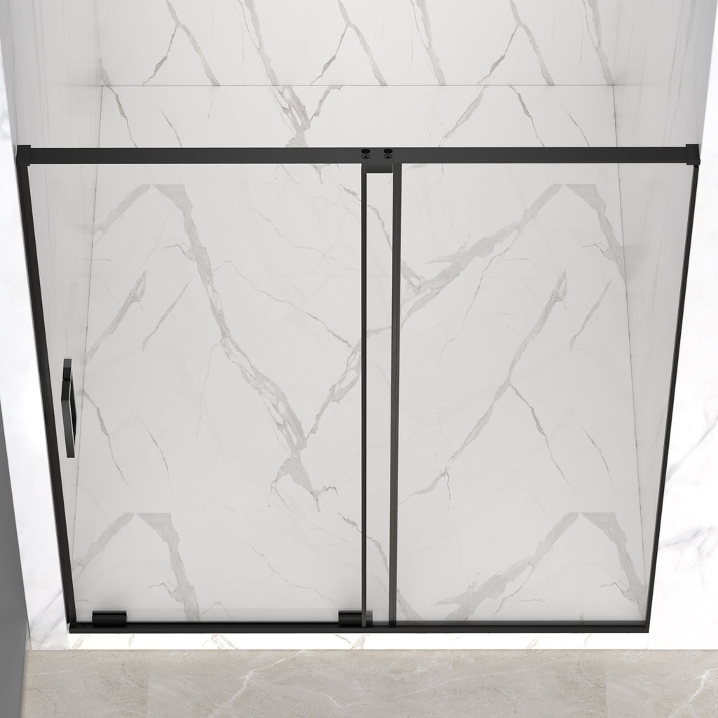 56-60" W x 72" H Semi-Frameless Sliding Shower Door