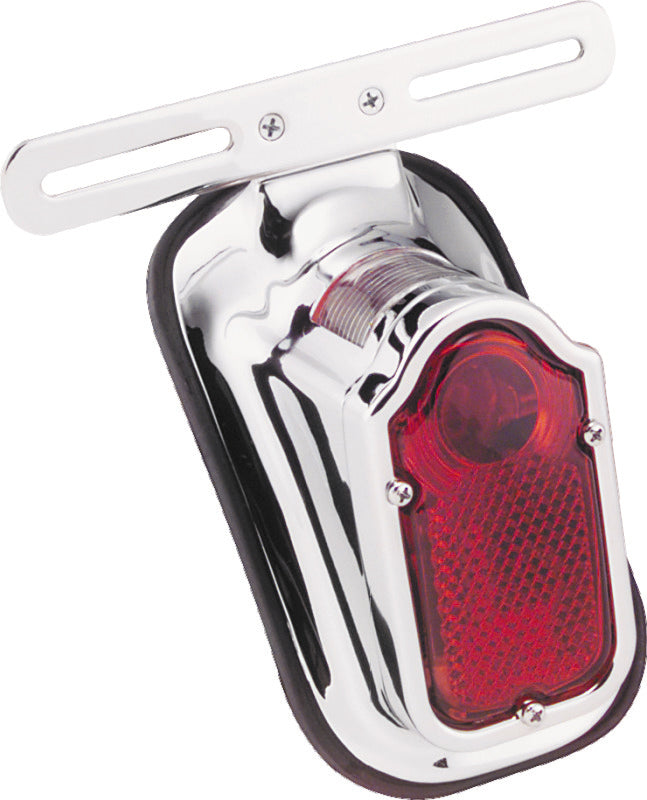 Bikers Choice 40-54 Big Twin And Custom Use Chrome Tombstone Taillight 12V Replaces H-D 68003-47T 492476