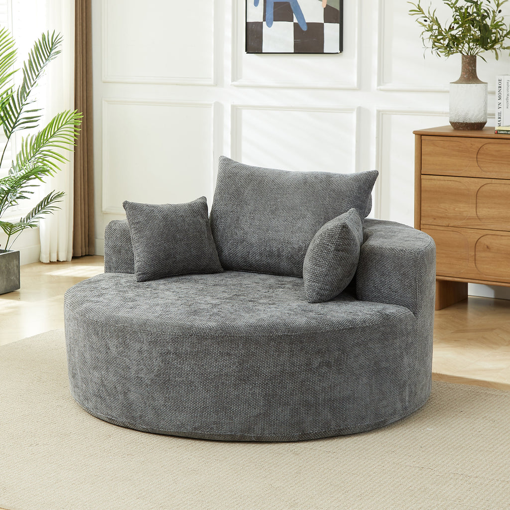 Chenille Sponge Single Sofa