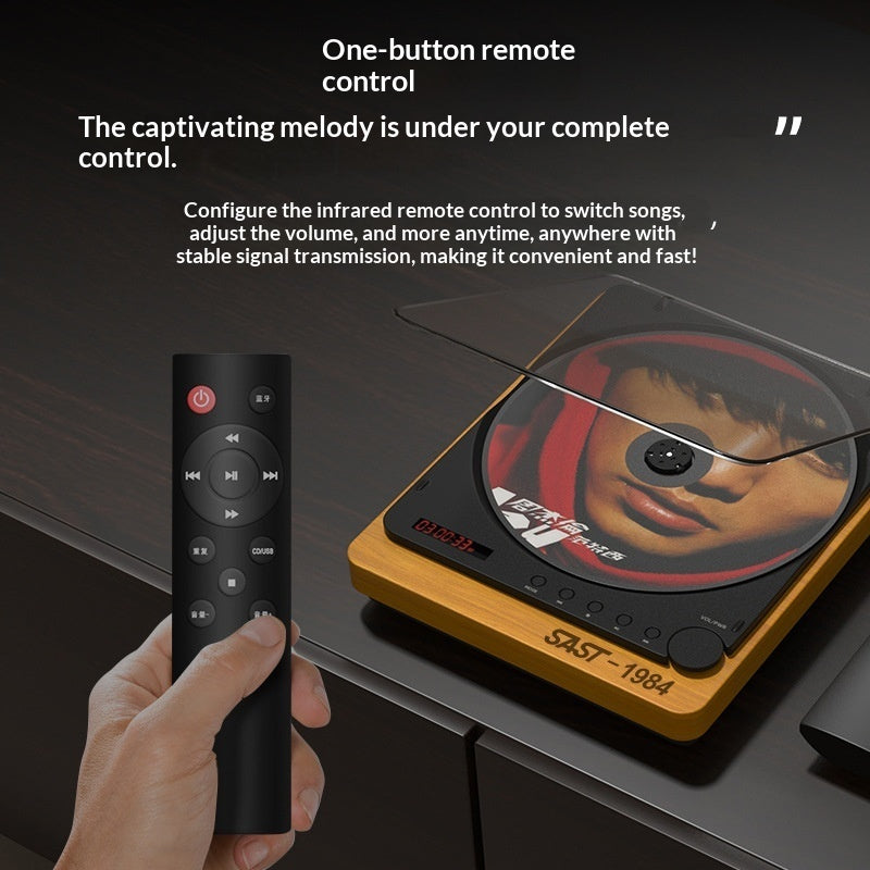 Retro-style Turntable With Vinyl Record Playback
