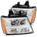 AlphaRex 07-14 Chevy Tahoe PRO-Series Projector Headlights Plank Style Chrome w/Activation Light 880283 *Discontinued