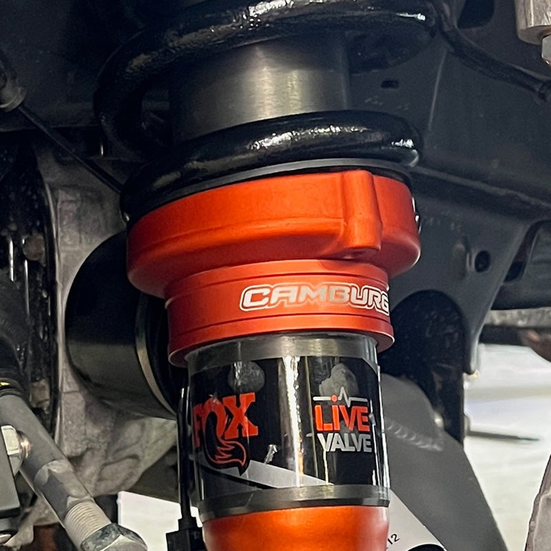Camburg Ford Raptor 21-23 1.5in Front Spring Preload Spacer Kit (Fox Orange) CAM-110227-ORG