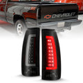 ANZO 1999-2000 Cadillac Escalade LED Taillights Black Housing Smoke Lens Pair 311345
