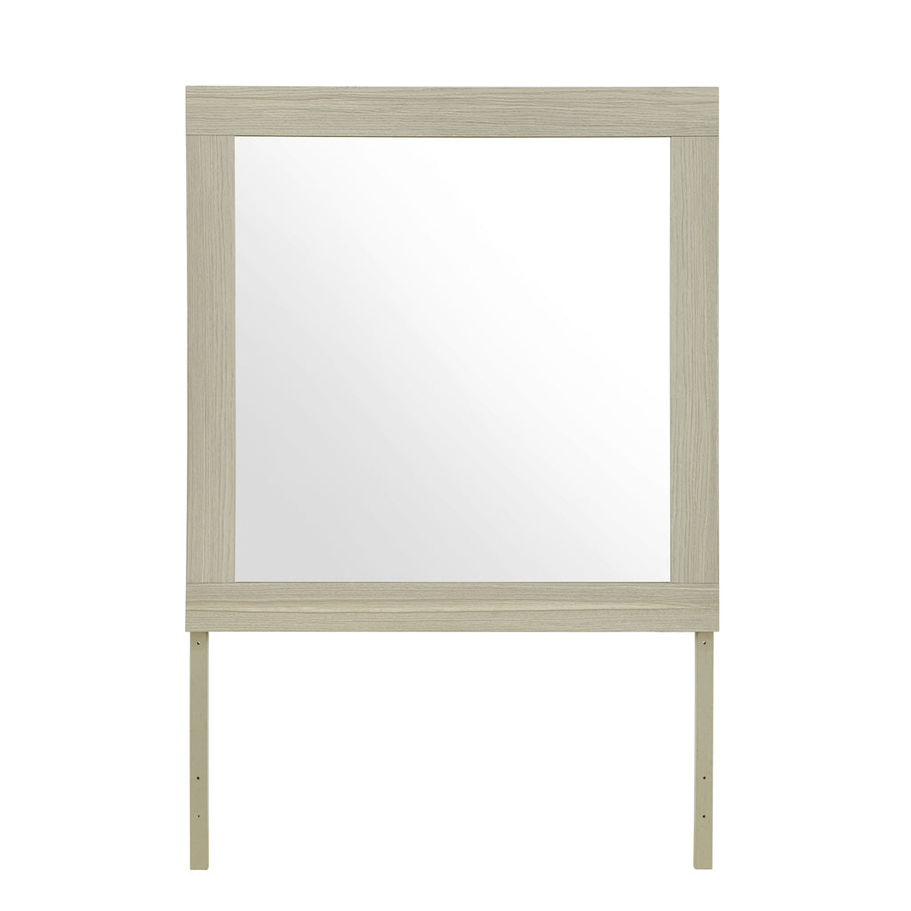 Elsa Natural Finish Large Scale Vanity Mirror