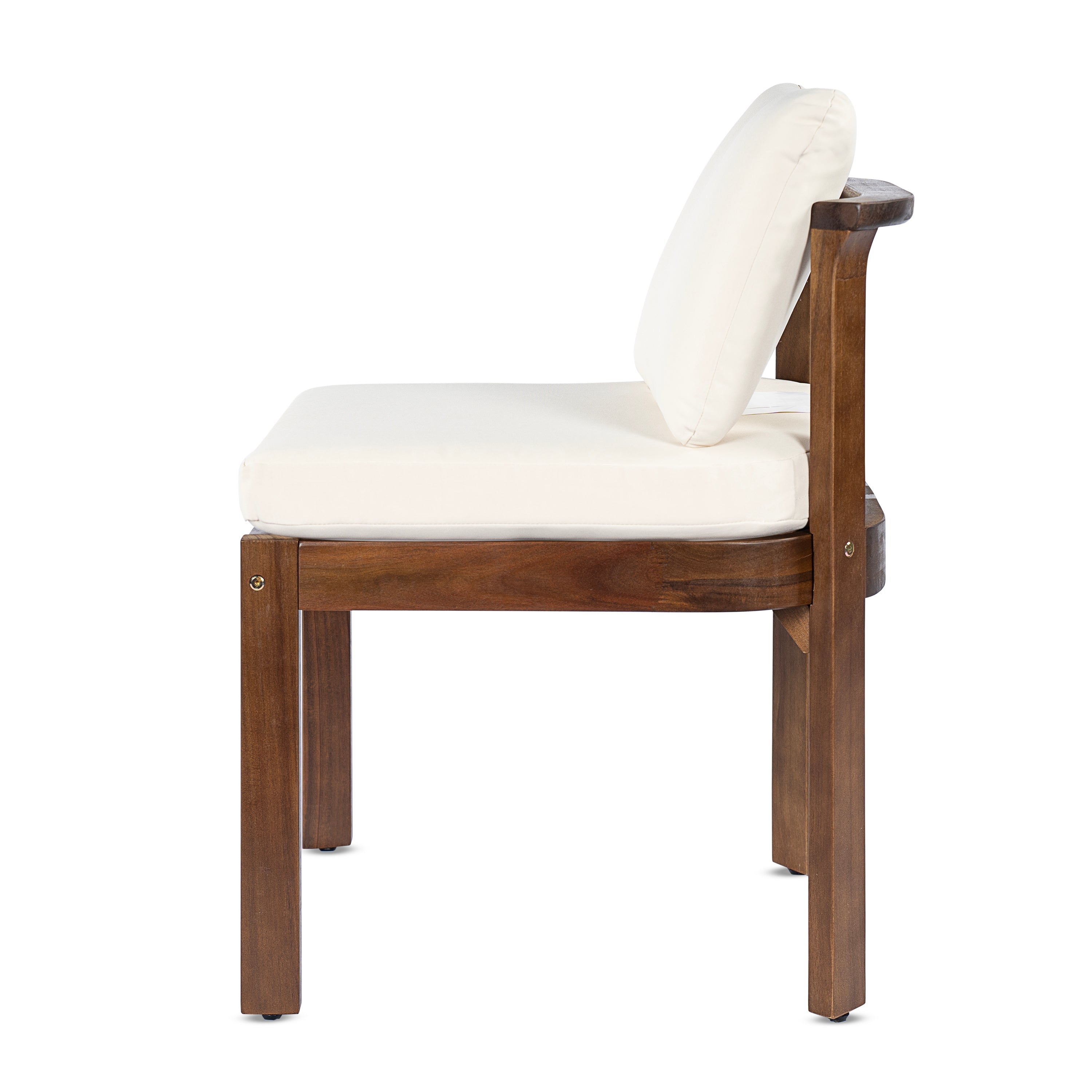 Acacia Wood Outdoor Dining Chair Set of 2
