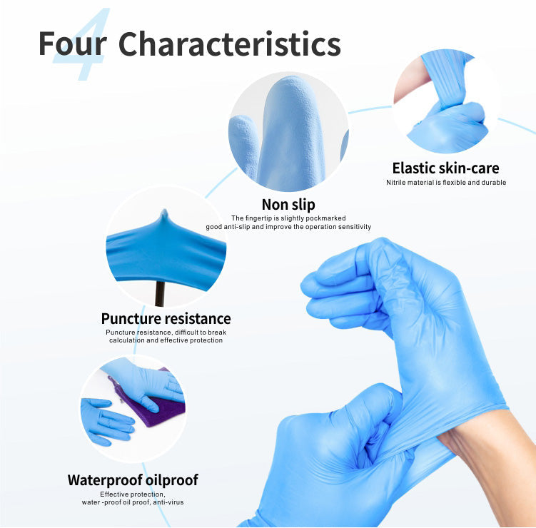 Nitrile Disposable Gloves – Blue | Powder-Free Medical Grade 1000 Pcs
