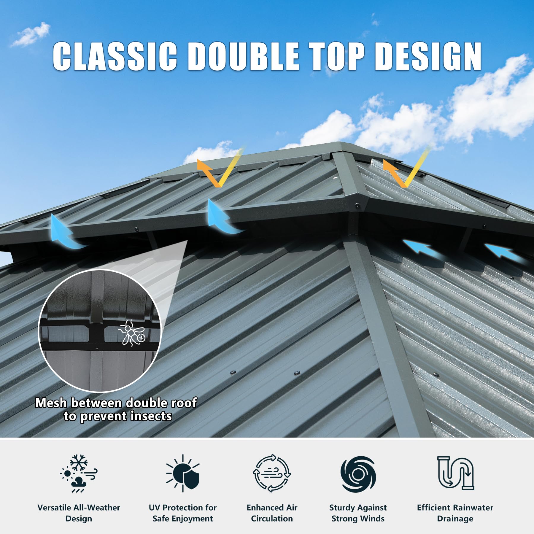 12' X 14' Hardtop Gazebo
