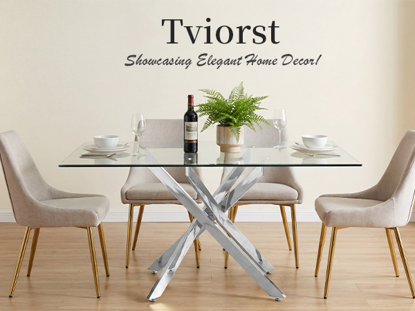 Modern Rectangular Glass Table