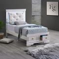 Verona G6735B-TSB Twin Bed in Pearl