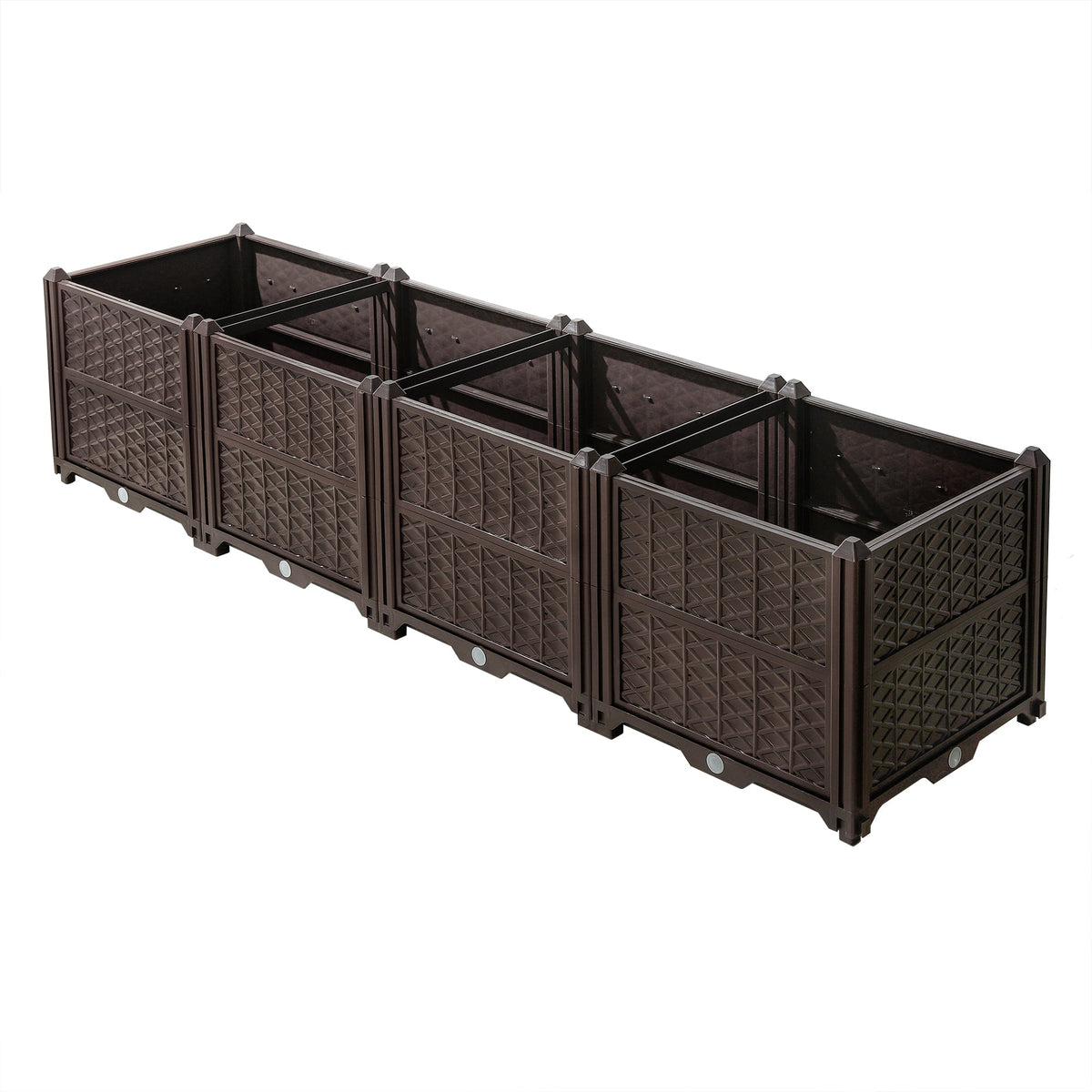 Indoor and Outdoor Rectangular Plastic Planting Box