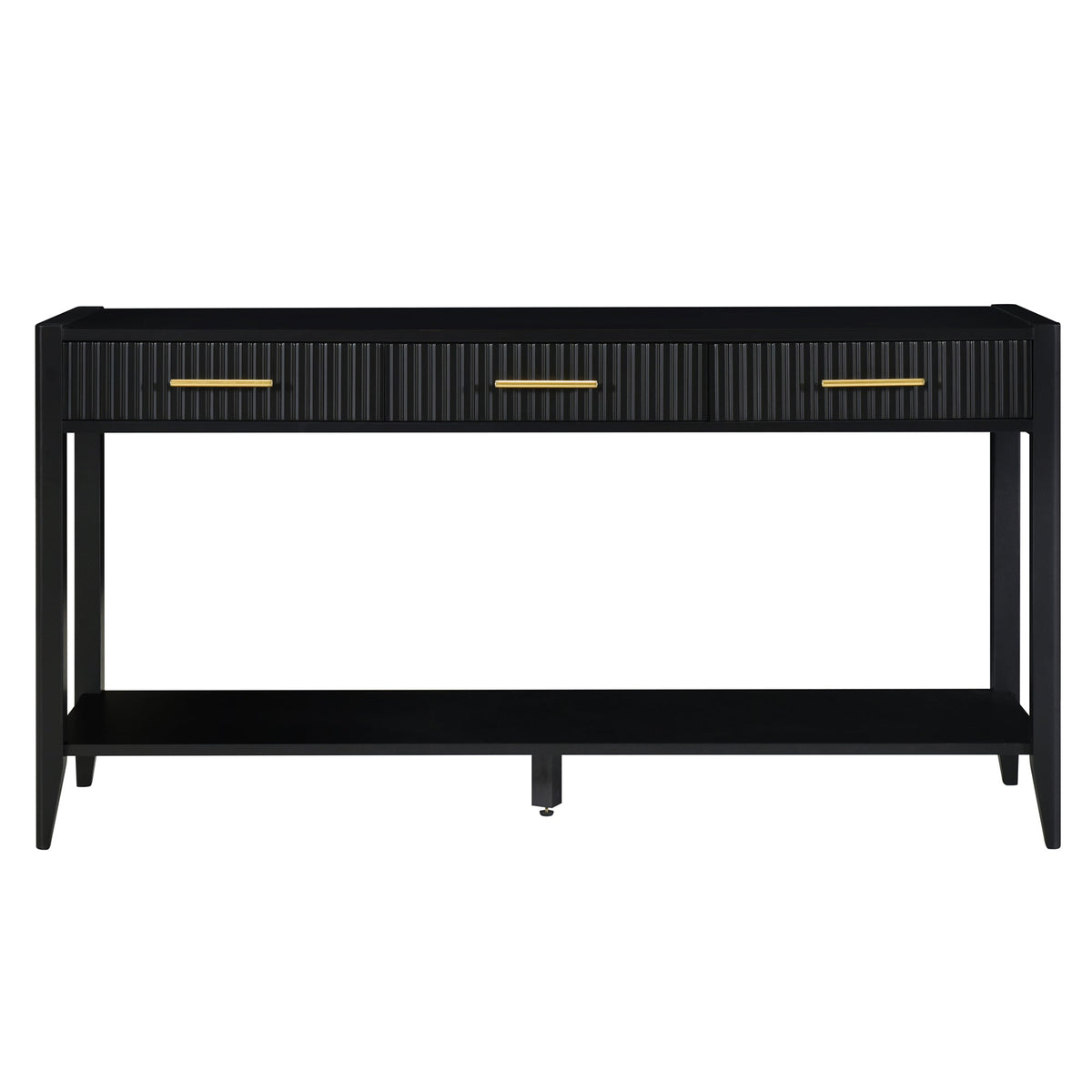 U_STYLE 60" Painted Console Table with 3 Drawers