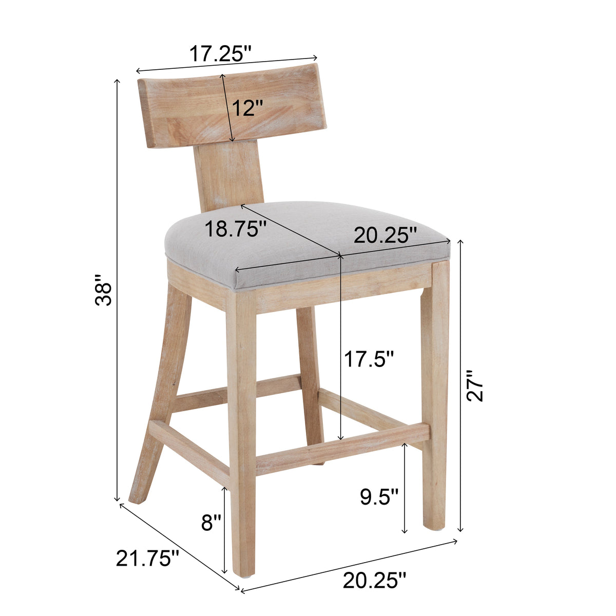 27" Counter Stools Set of 2
