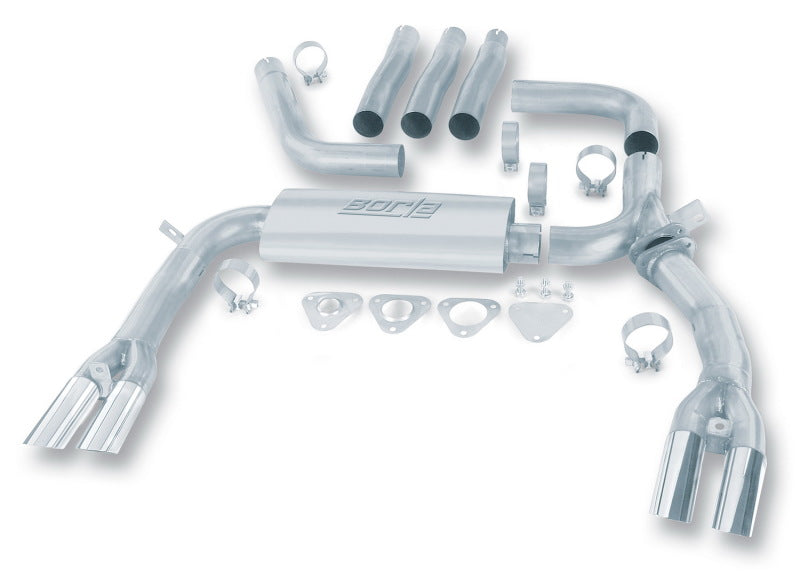 Borla 84-92 Chevrolet Camaro / Pontiac Trans Am 5.0L/5.7L V8 3in Adj SS Cat-Back Exhaust w/ Adapters 14888