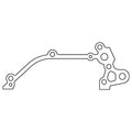 Cometic Gasket Cometic Nissan CA16DE/CA16S/CA18DE/CA18DET .020in Fiber Oil Pump Mounting Gskt C4738-020