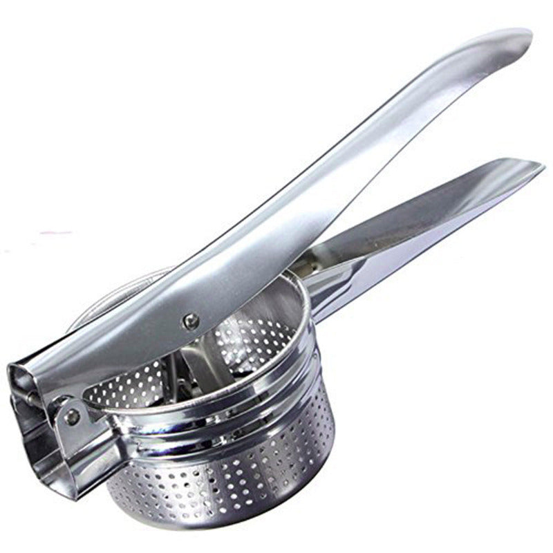 Stainless Steel Garlic Press — Heavy Duty Manual Garlic Mincer & Crusher