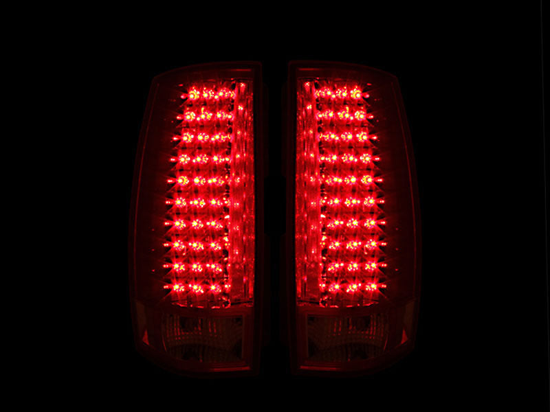 Anzo 2007-2014 Chevrolet Suburban LED Tail lights Red/Clear G4