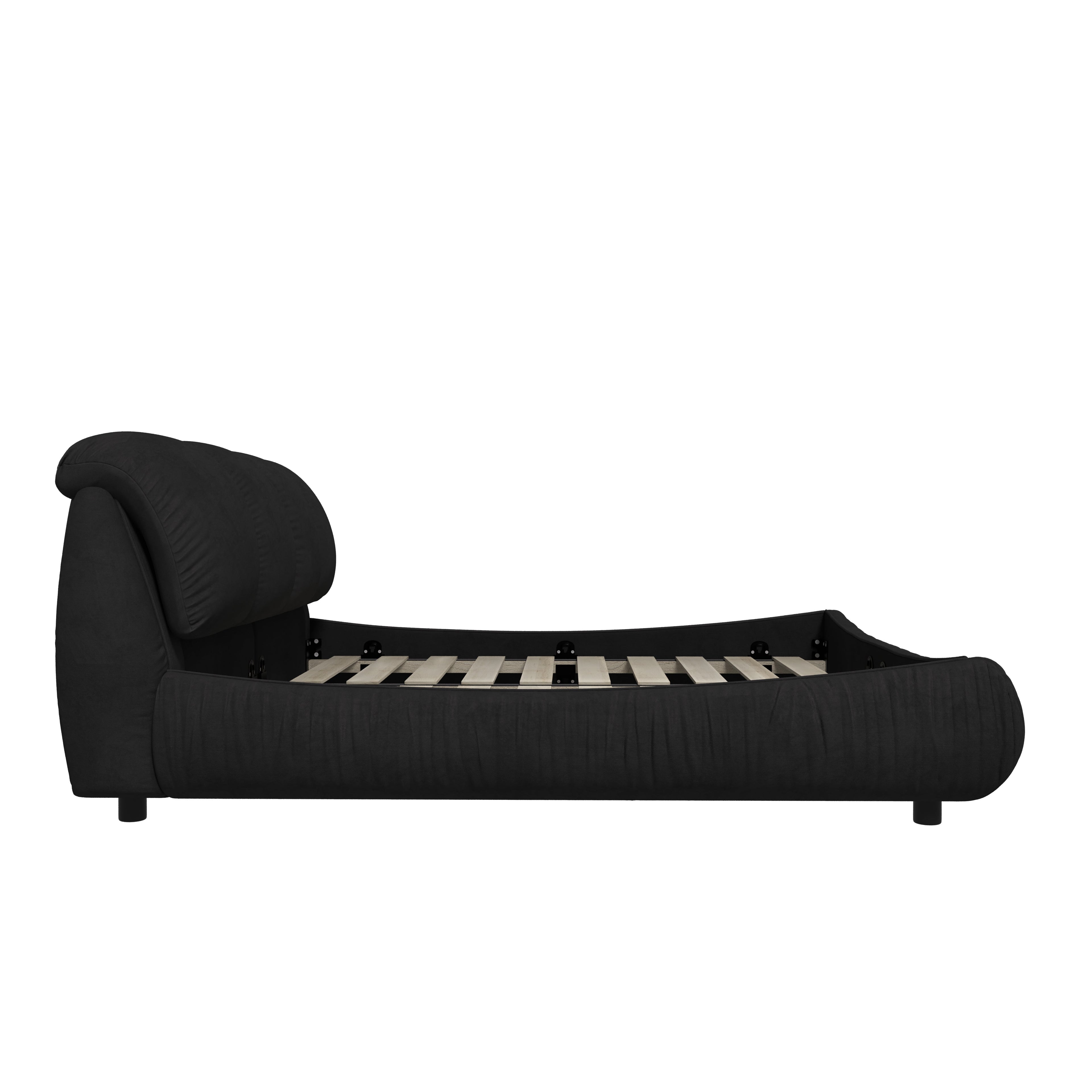 Queen Size Luxury Upholstered Platform Bed