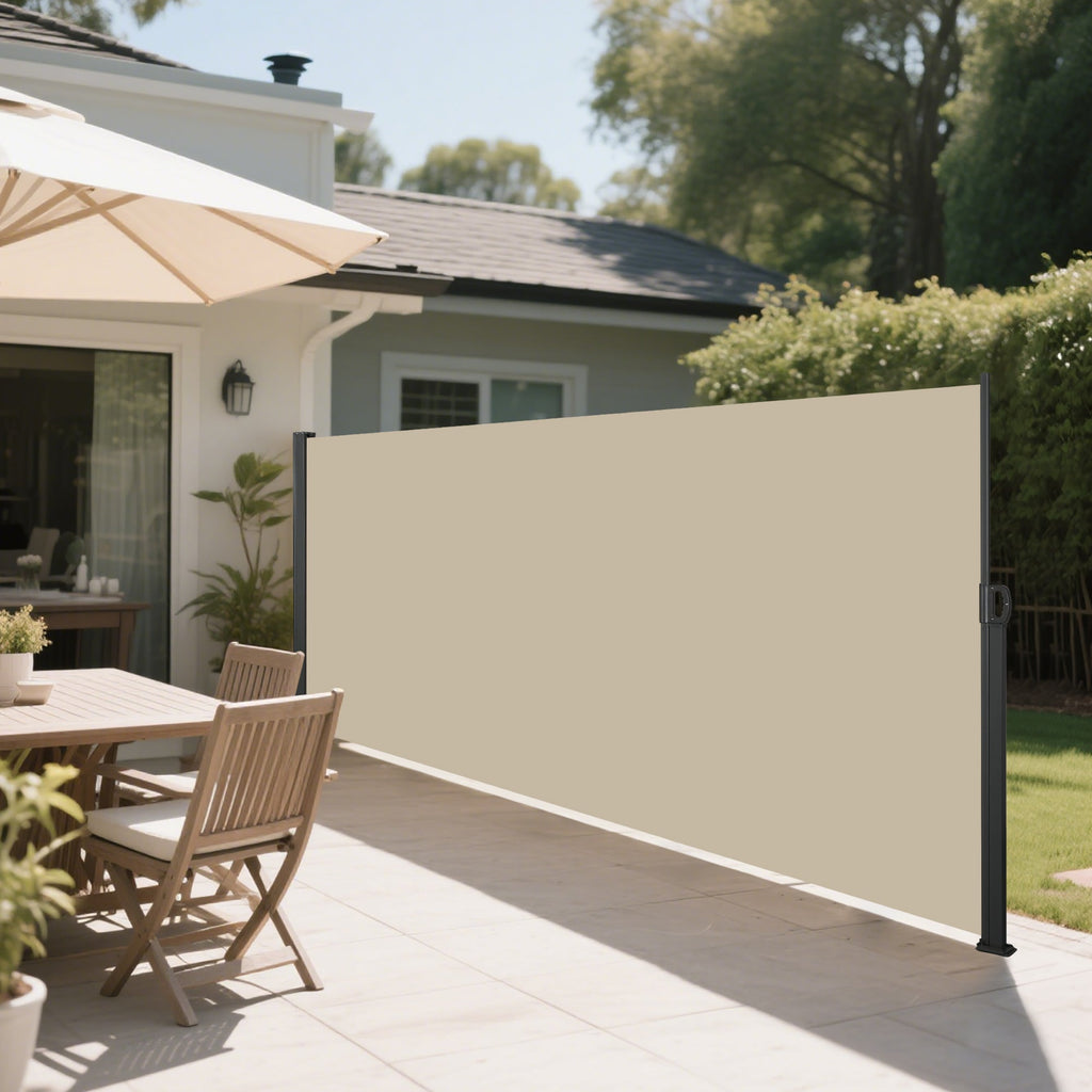Retractable Side Awning for Outdoor Privacy