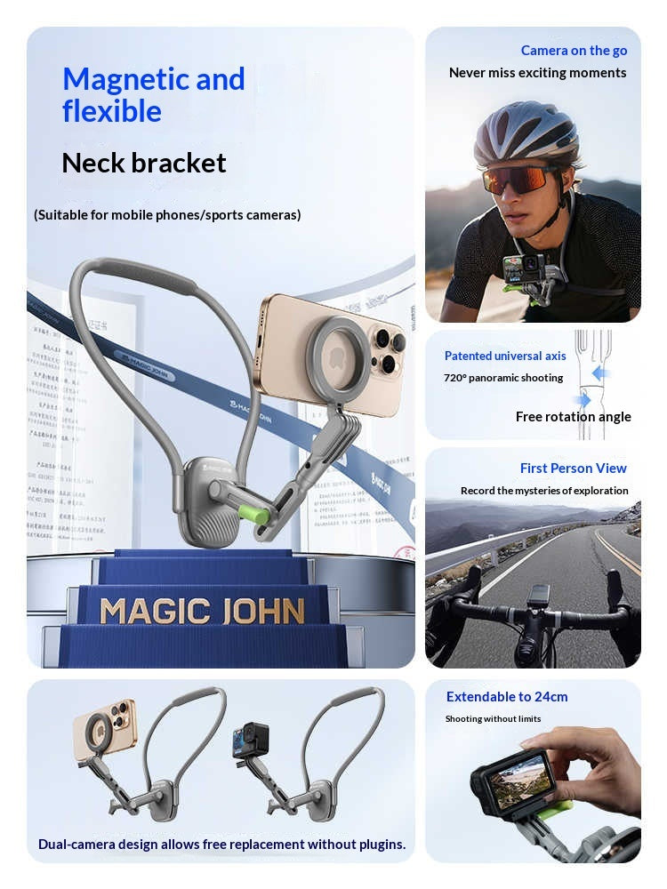 Neck-mounted Phone Holder For First-person Perspective Filming Equipment