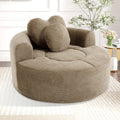 Round Sofa Bed with Memory Foam Sectional Couches for Living Room