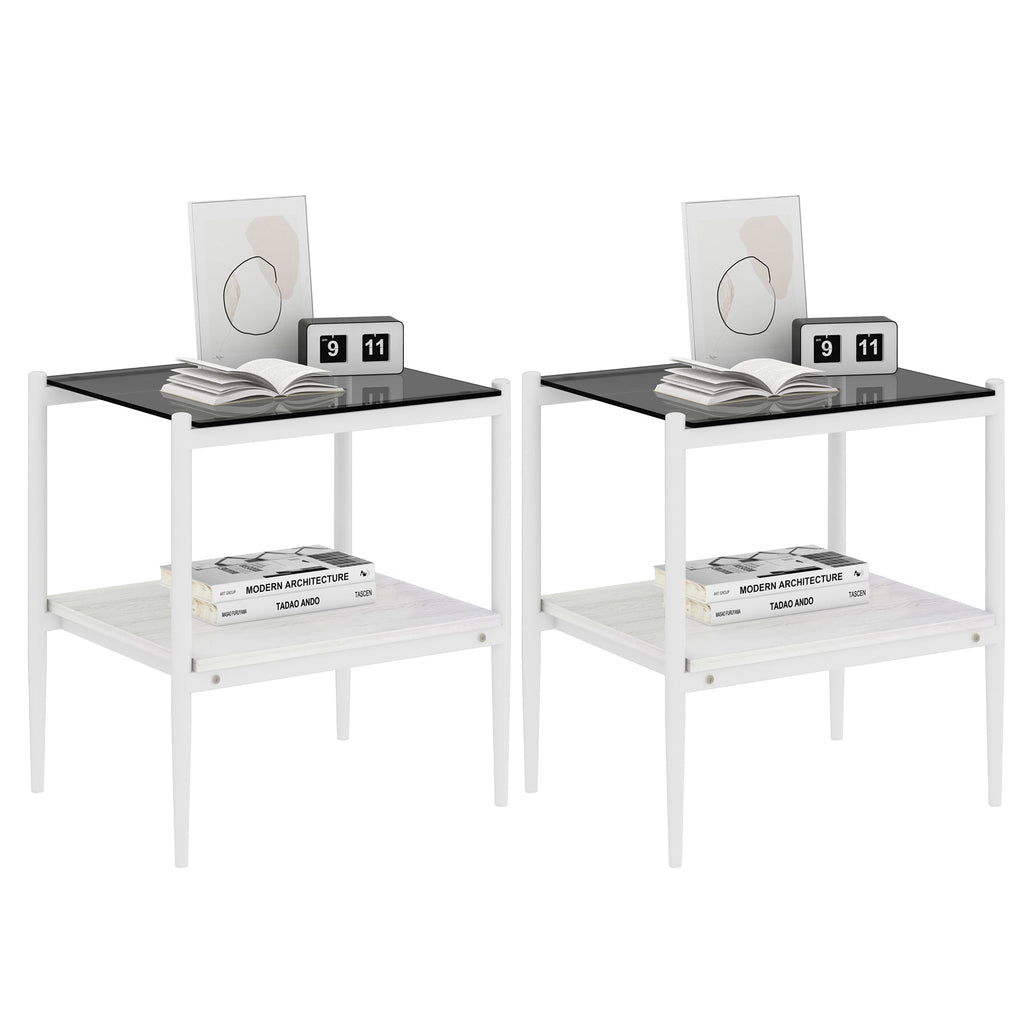 Set of 2 Rectangle End Tables