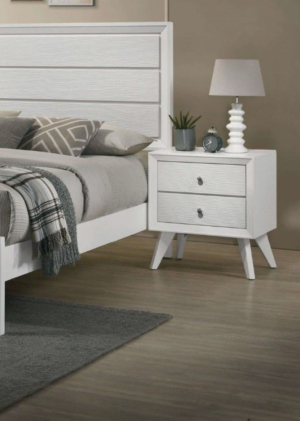 Modern Solid Wood Nightstand