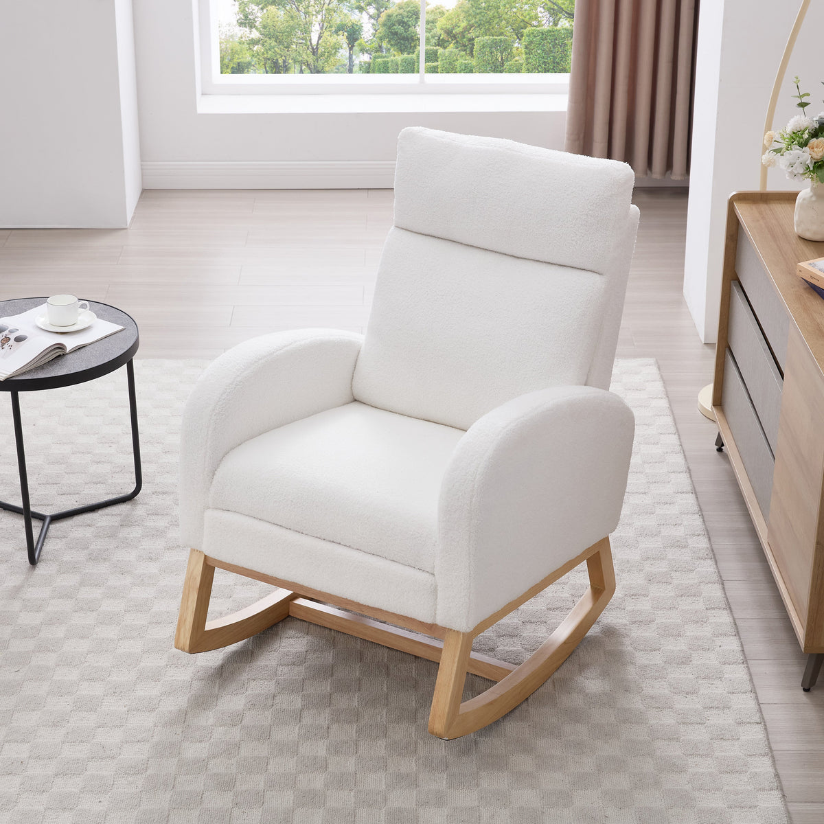 Teddy Fabric Leisure Rocking Chair