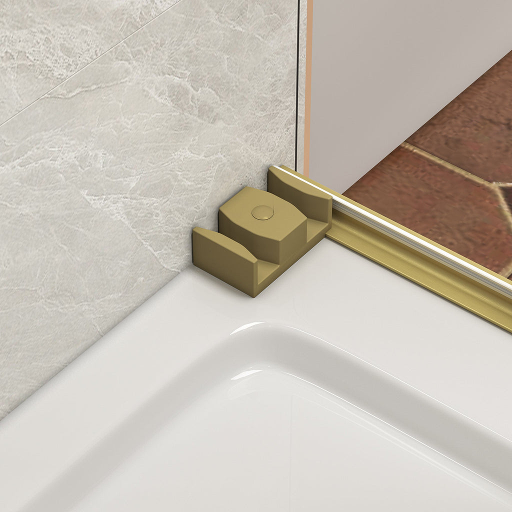 43"-48" W x 76" H Brushed Shower Door