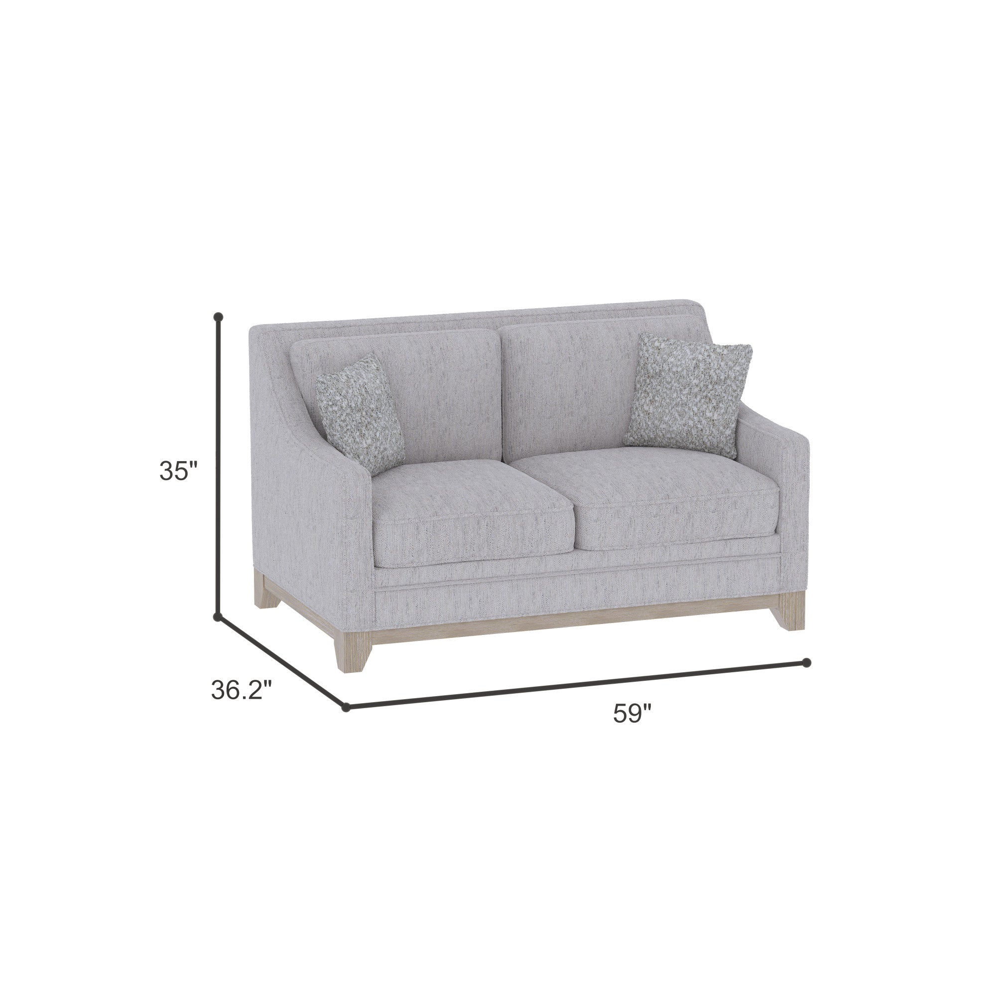Gray Loveseat
