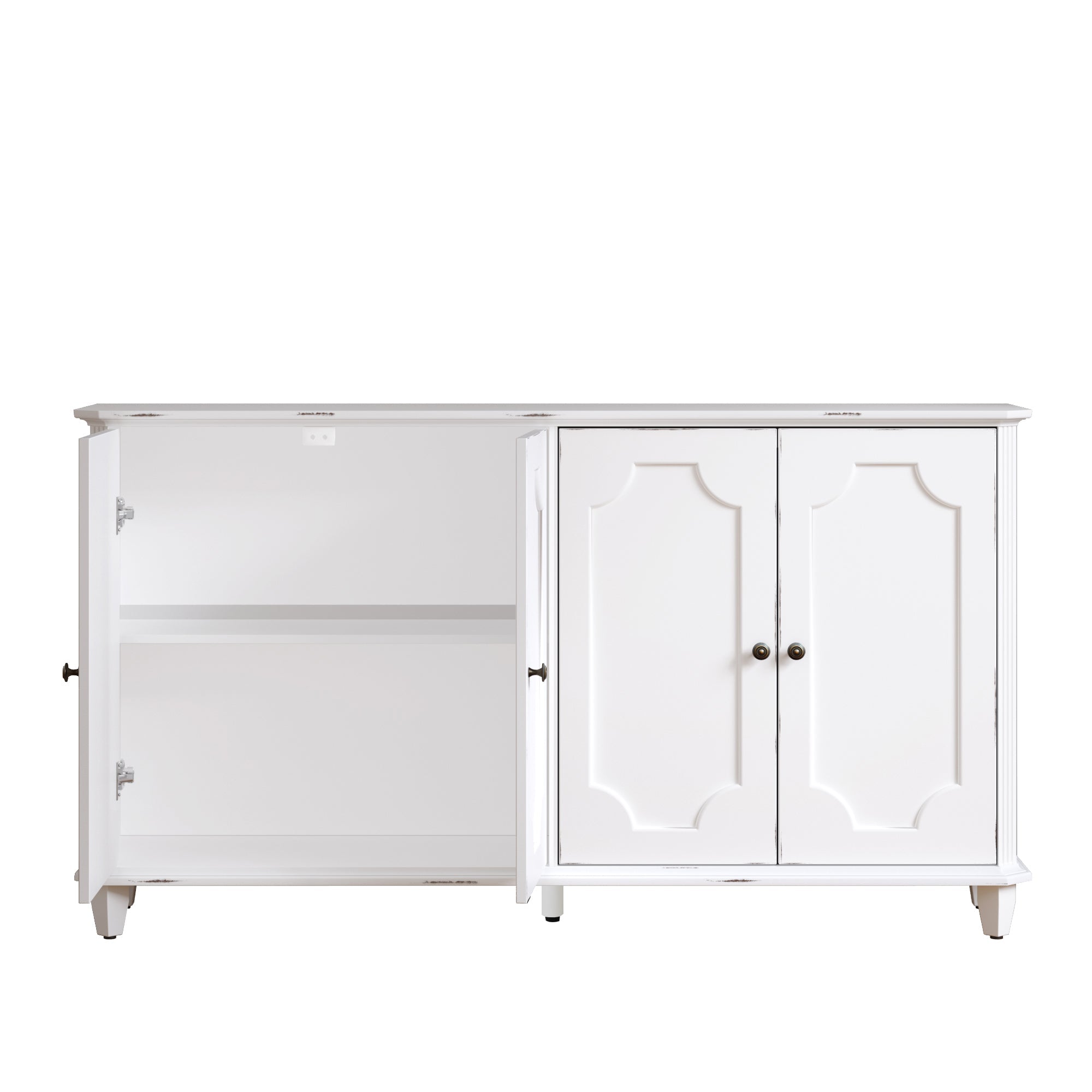 Vintage Distressed Sideboard Buffet Cabinet