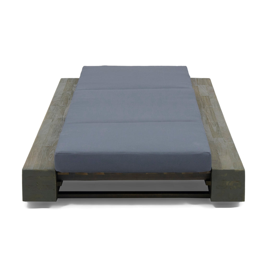Gray Broadway/Ian Chaise Lounge Cushion (Triple Folds)