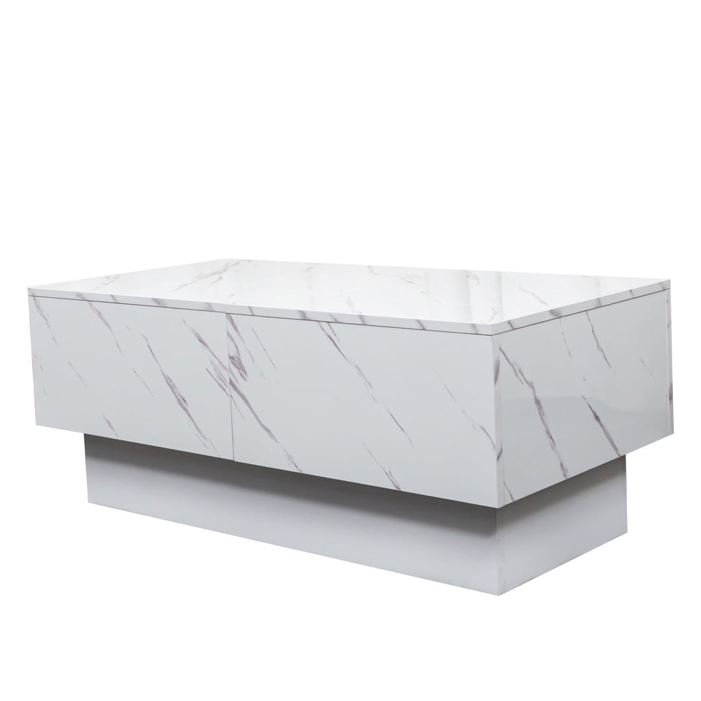 Coffee Table with Sliding Tabletop and Hidden Storage