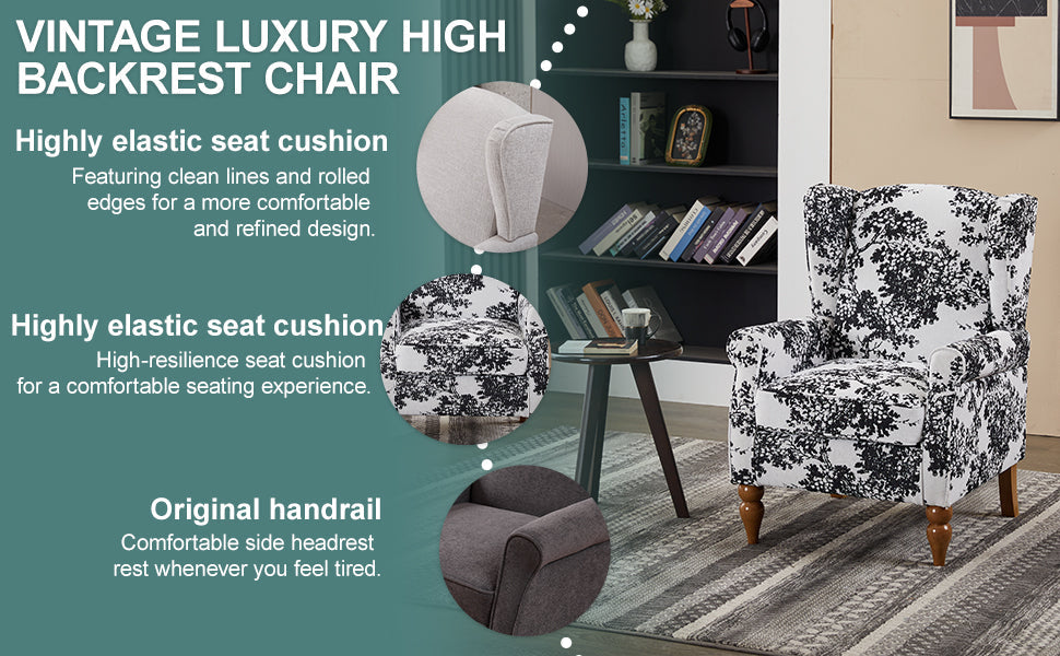 Vintage Luxury Coffee Table & Armchair Set