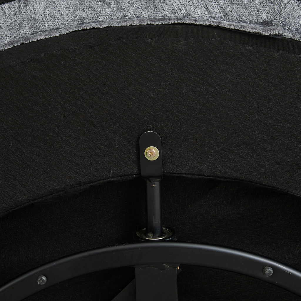 55''L Polyester Foam Single Swivel Chair
