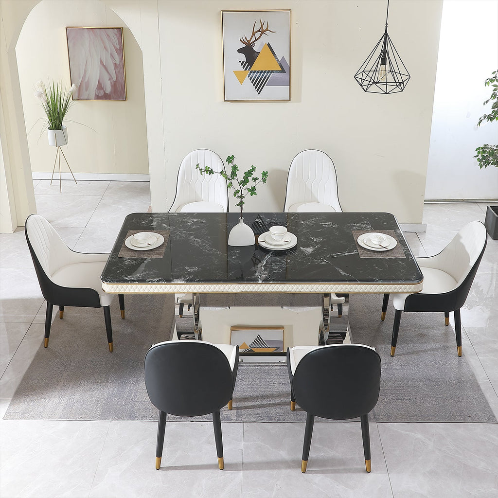 Luxury Modern Dining Table - 78.7 Inch