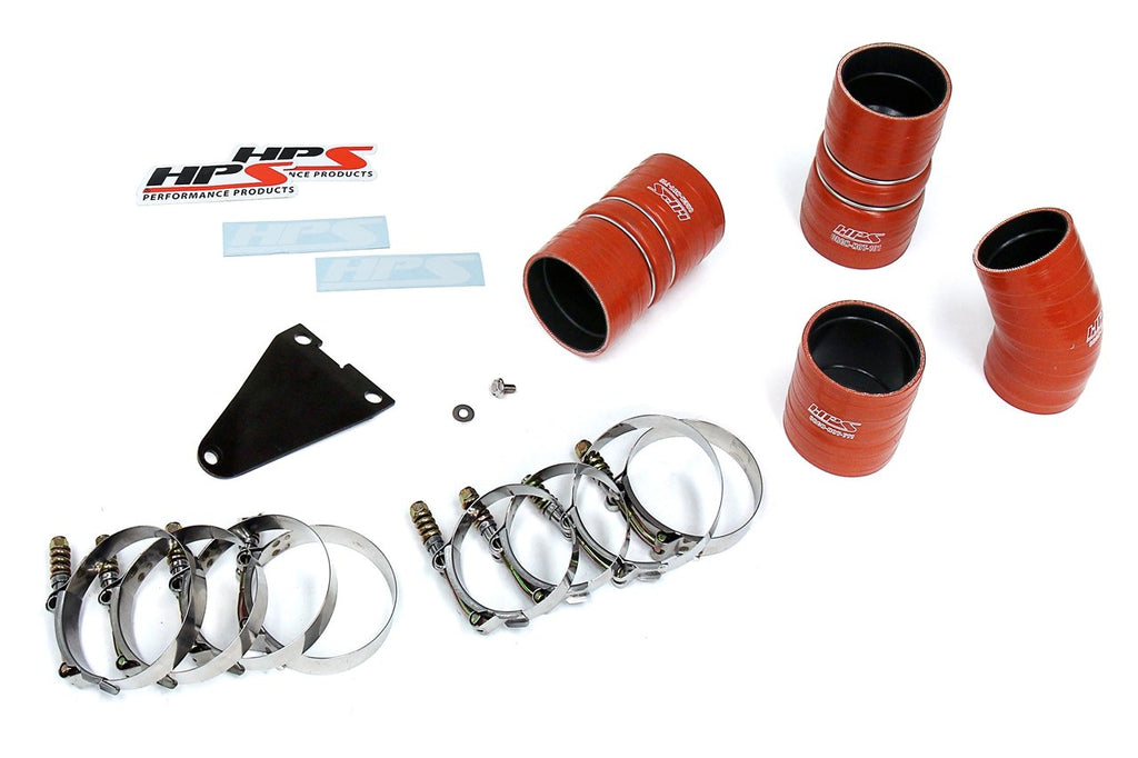 HPS Hot & Cold Side Charge Pipe with CAC Hose Intercooler Boots, 03-07 Ford F350 Superduty Powerstroke 6.0L Diesel Turbo