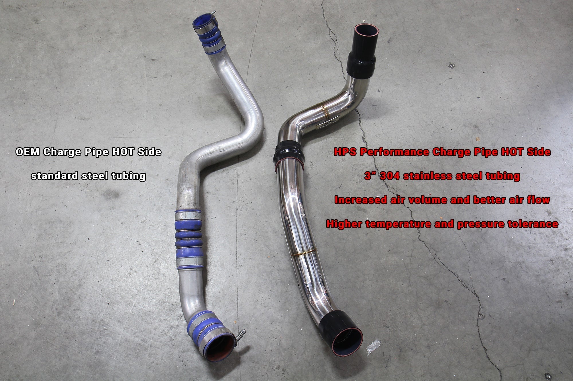 HPS Intercooler Charge Pipe GMC 2011-2016 Sierra 3500 HD 6.6L Duramax Diesel Turbo LML