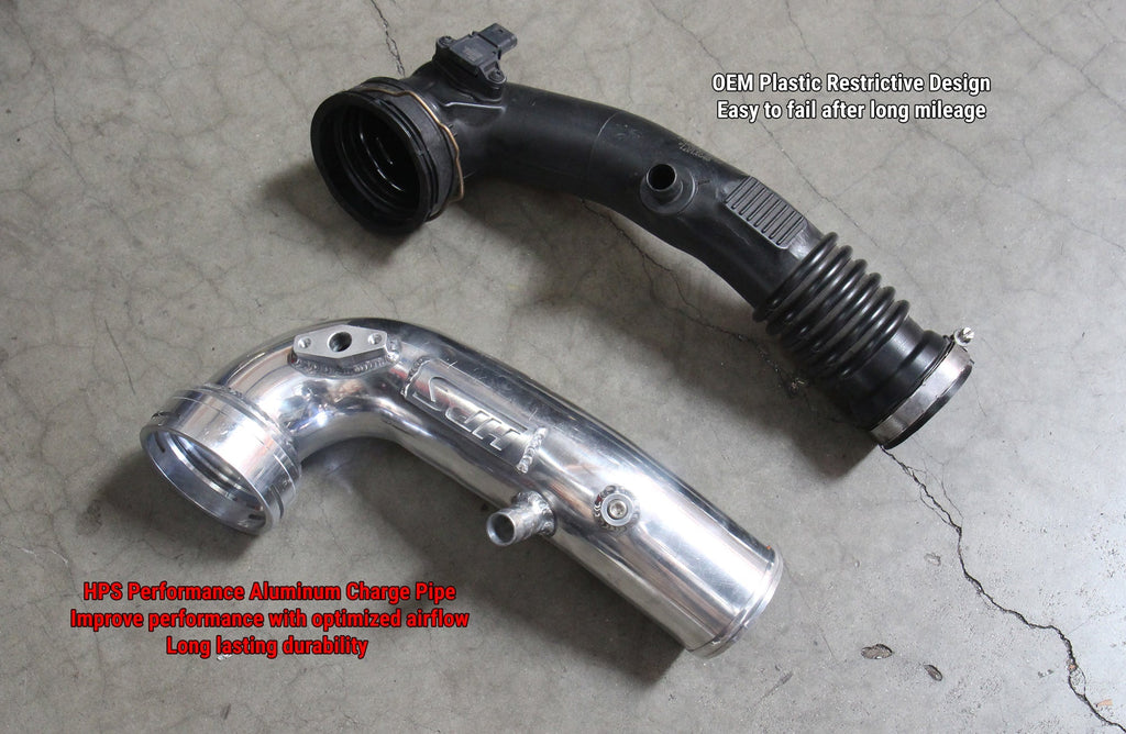 HPS Performance HPS Intercooler Cold Side Charge Pipe, BMW 2010-2019 X6 3.0L Turbo N55, 17-127