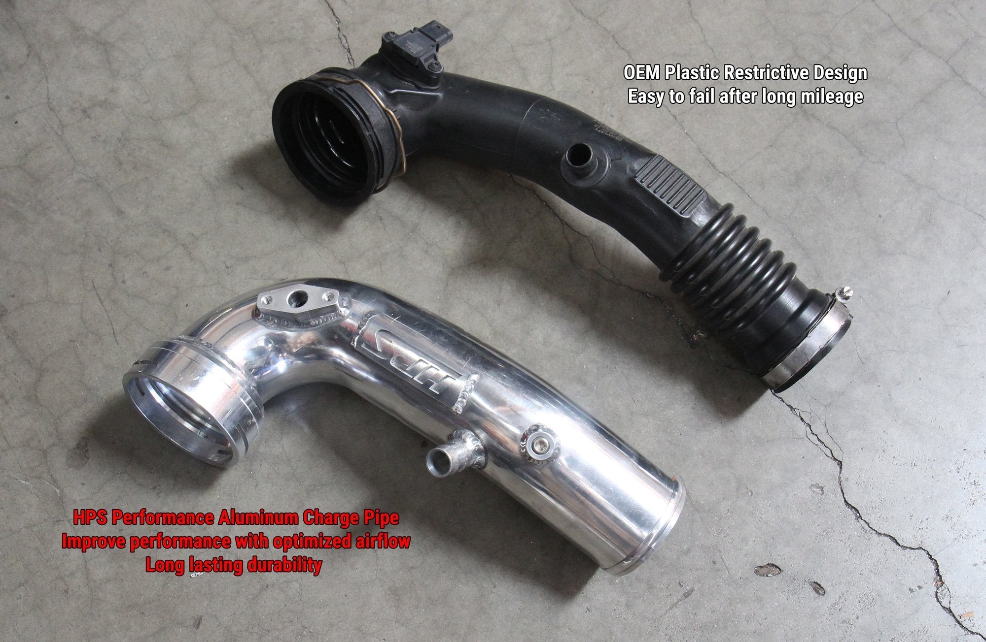 HPS Performance HPS Intercooler Cold Side Charge Pipe, 2011-2018 BMW X5 3.0L Turbo N55, 17-127