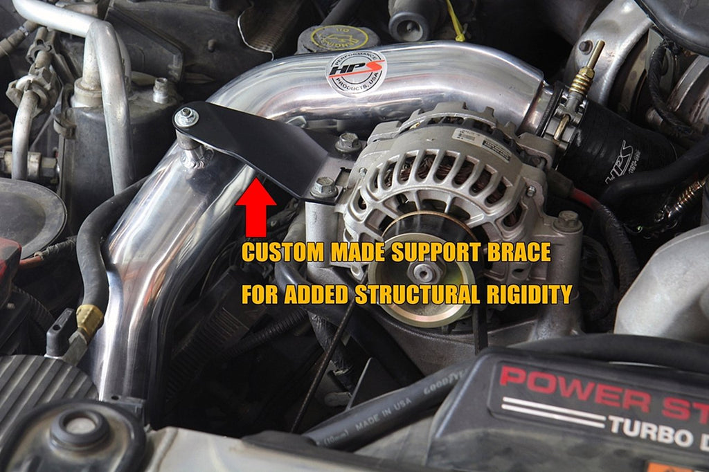 HPS Hot & Cold Side Charge Pipe with CAC Hose Intercooler Boots, 03-07 Ford F350 Superduty Powerstroke 6.0L Diesel Turbo
