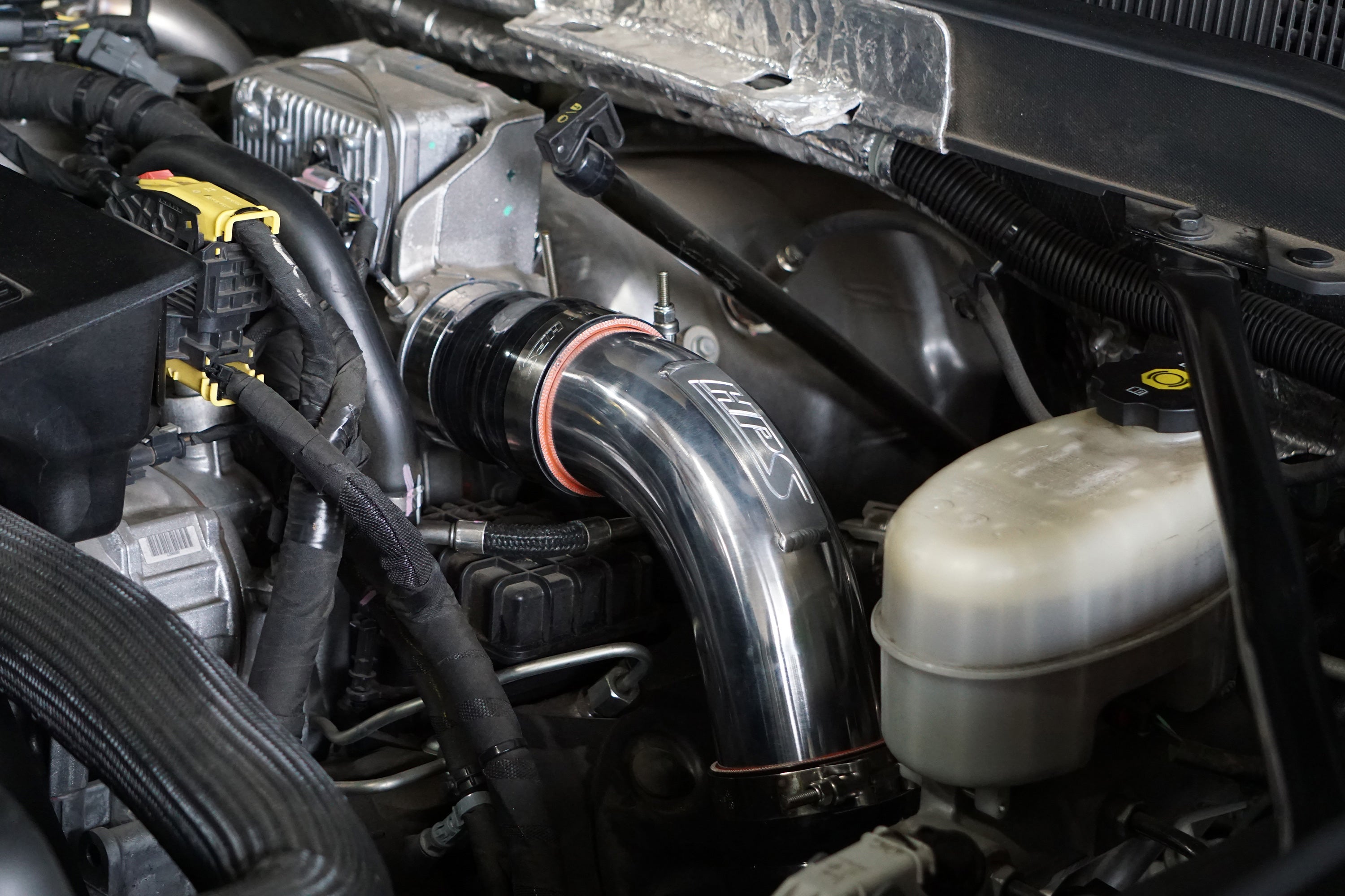 HPS Performance HPS Intercooler Charge Pipe Hot Side, 2017-2019 Chevy Silverado 3500 HD Duramax 6.6L V8 Diesel Turbo L5P, 17-146