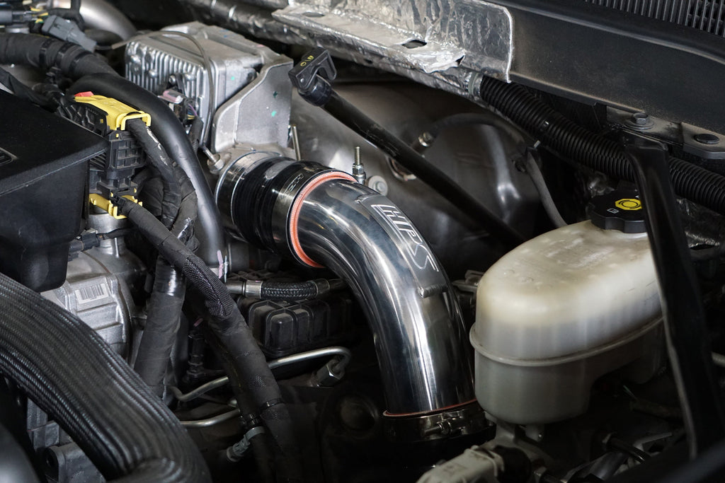 HPS Performance HPS Intercooler Charge Pipe Hot Side, 2017-2019 GMC Sierra 3500 HD Duramax 6.6L V8 Diesel Turbo L5P, 17-146