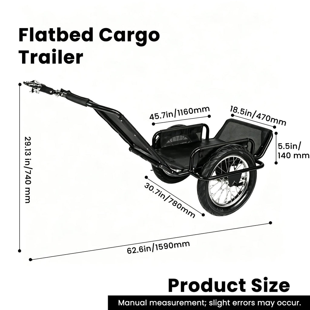 Bike Cargo Trailer with Heavy-Duty Load Capacity