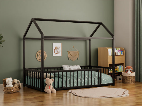 Twin Size Montessori Style Metal Floor Bed Frame