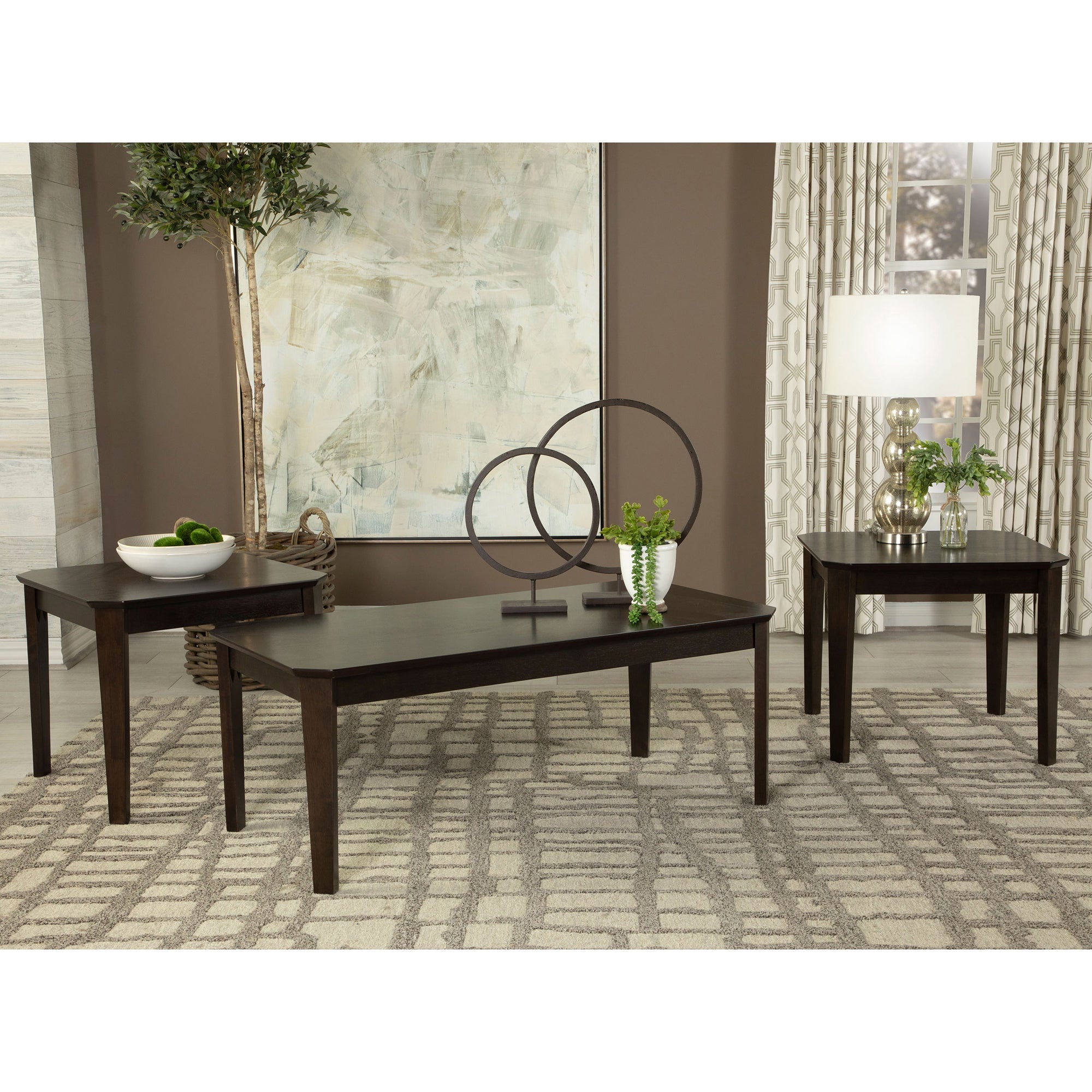 Amaro Three-Piece Table Set