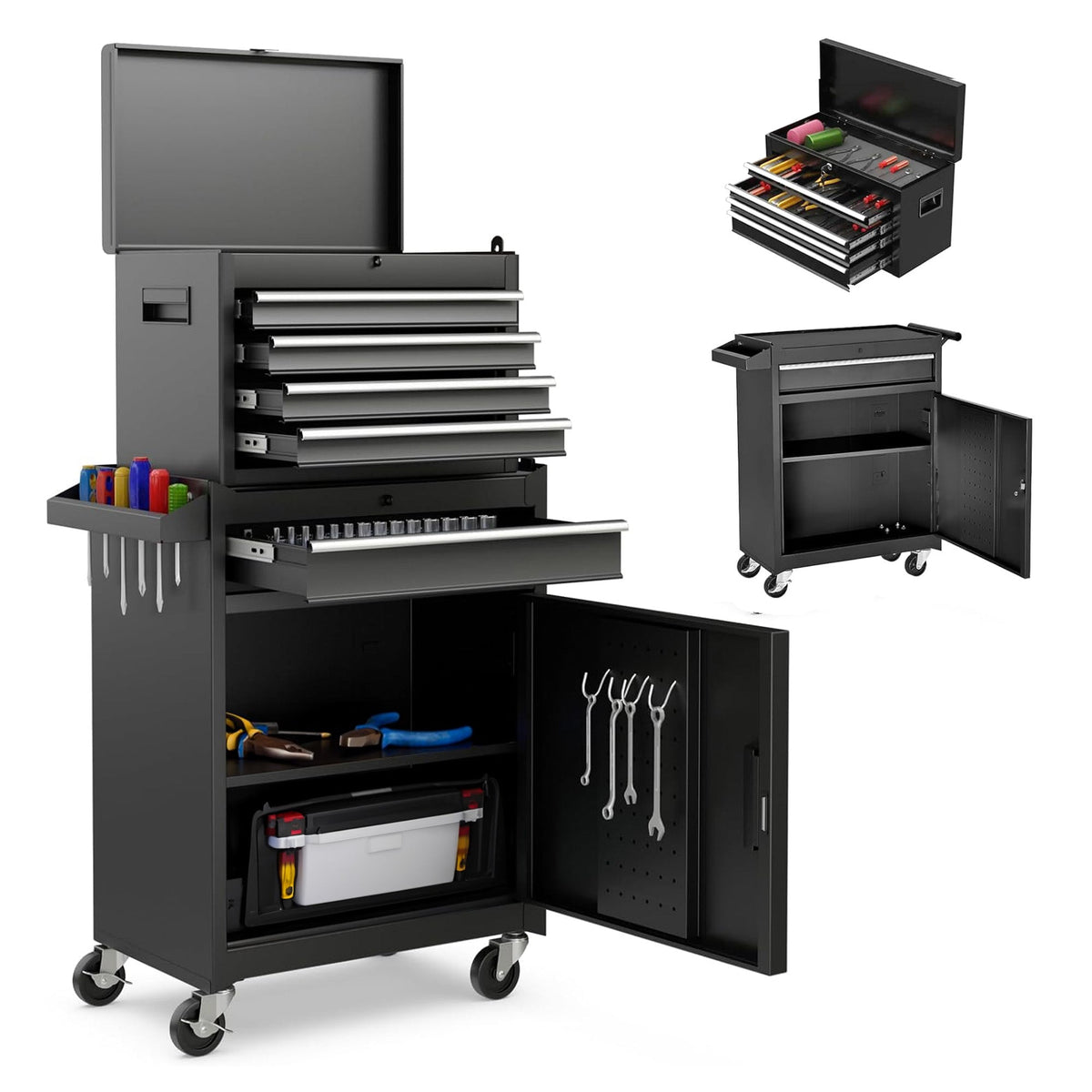 5-Drawer Rolling Tool Storage Cabinet