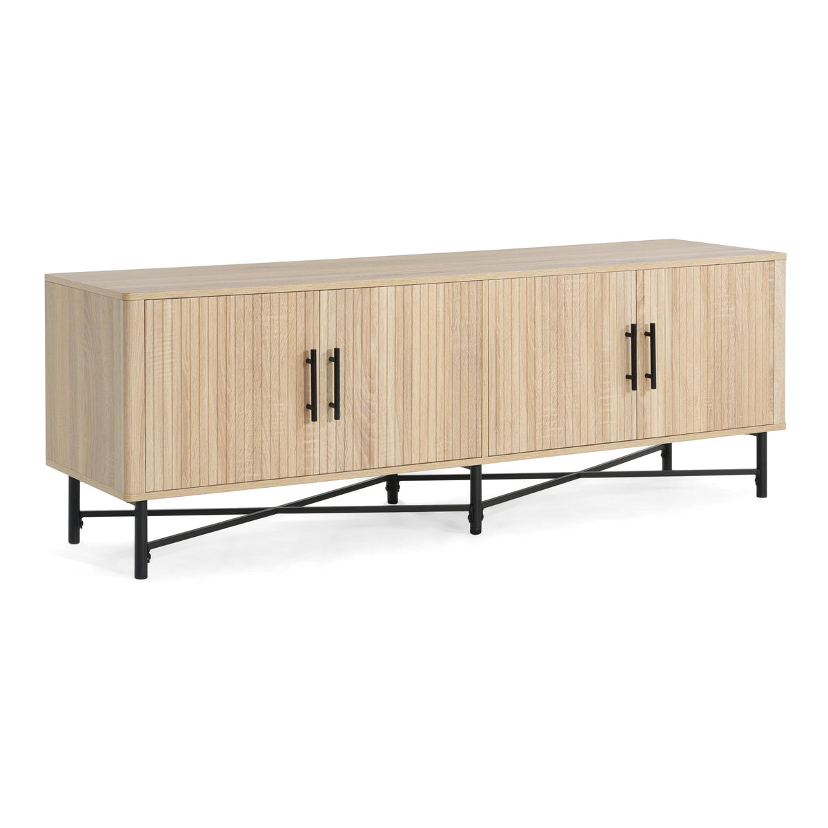 Functional 4-Door TV Cabinet