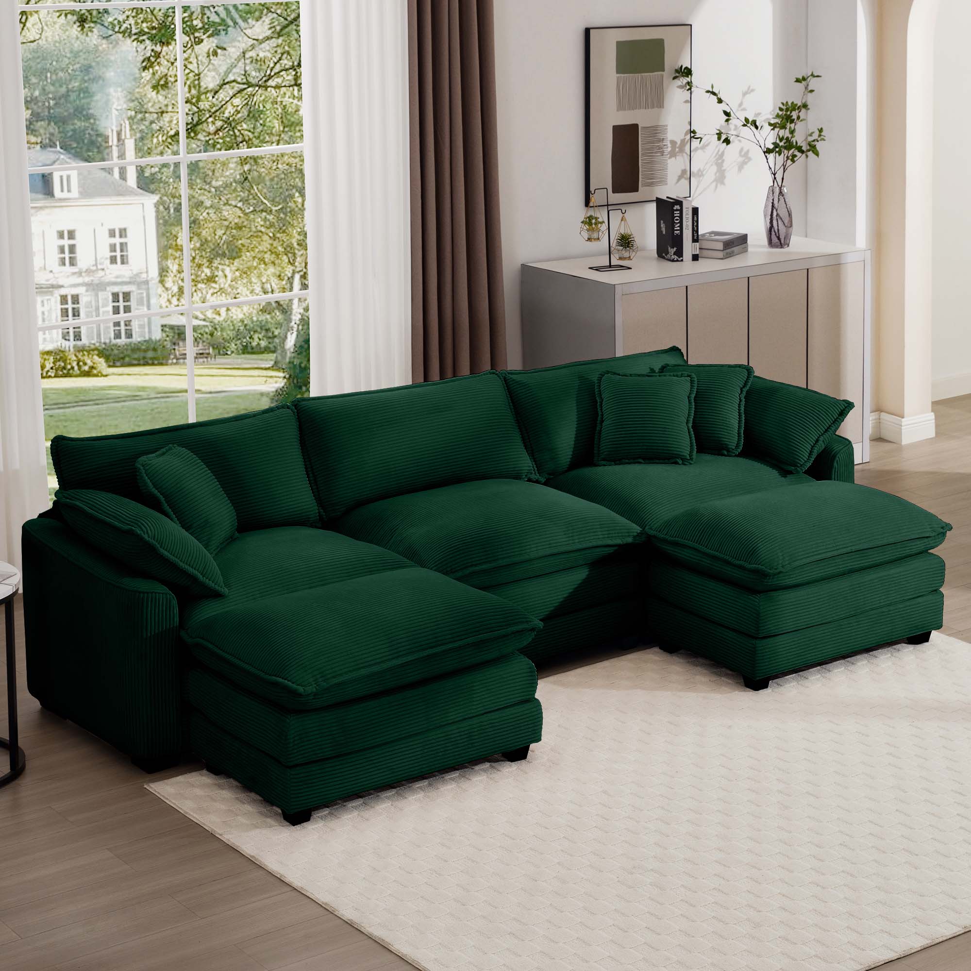Oversized Modular Cushion Sofa Set