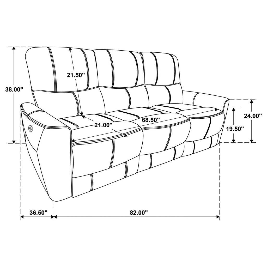 Ashland Saddle Power Reclining Sofa