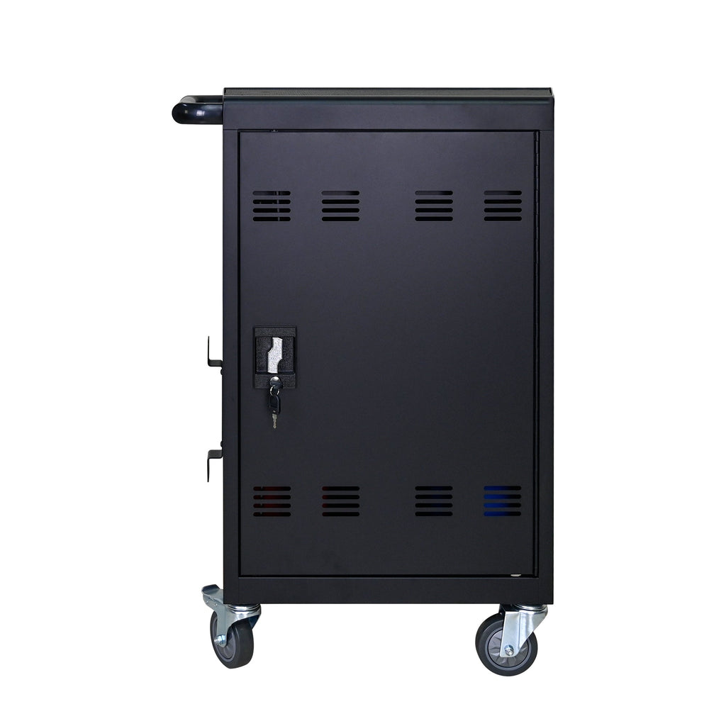 Tablet Laptop Device Basket for Mobile Charging Trolley - Black